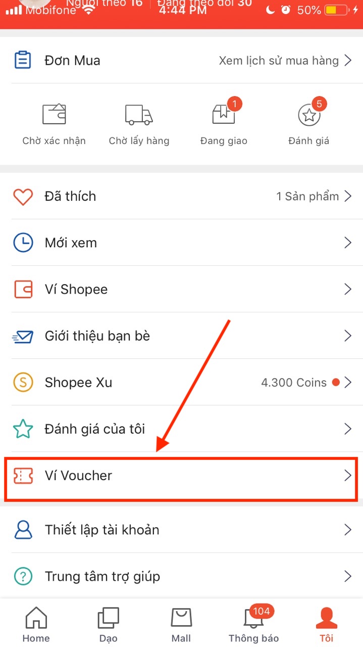 Hướng dẫn nhập mã giảm giá Shopee vào ví voucher trên Shopee App - Nhập mã giảm giá Shopee trên điện thoại